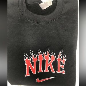 Embroidered crewneck